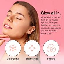 Grace & Stella Under Eye Brightener Roller - Airplane Travel Essentials - Travel Size Toiletries - Retinol & Caffeine Eye Serum For Puffiness, Dark Circles, Wrinkles - Vegan Skincare (15ml / 0.51floz) - 眼部滾珠精華(15毫升/0.5液盎司) - 查看 2