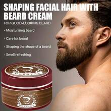 MOPOYAT 3rd Generation Beard Balm: Nourishes and strengthens your beard - Deep cleanses, brightens your beard's shine, and enhances its charm - Alcohol-free, the perfect Father's Day gift - 1 pieza - Ver 3