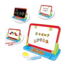 OISE ART STORE Lavagna Con Supporto Da Tavolo O Pavimento Con Accessori Puzzle Lettere Numeri - - Multicolore - Visualizzare 4