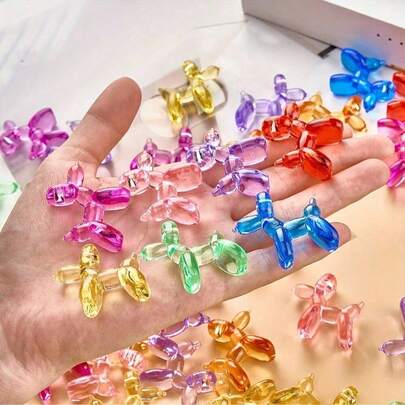 20pcs Mini Crystal Dog Balloons, DIY Decorations, Mother's Day Gift (For Boyfriend/Girlfriend), Creative Art Sculpture, Cute Home Decor, Suitable For Entryway, TV Cabinet, Living Room, Owl Resin Crafts, Bar/Cafe Counter, Micro Landscape, Office Desk