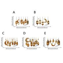 1pc Ramadan Decorative Window Cling, Moon, Star & Lantern Pattern Static Sticker, Eid Al-Fitr Home Living Room Window Decal, Removable Waterproof Vinyl Seasonal Decor - Multicolor - View 6