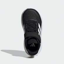 Adidas 婴儿/幼儿男童 RUNFALCON 5 EL I 跑步鞋，IE8598 - 黑與白 - 查看 4