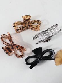 Elegant Vintage Rhinestone Embellished French Style Hair Claw Hair Accessory - Multicolor - View 2