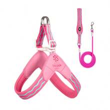 Spring New Dog Harness With Leash, Anti-Pull Dog Chest Harness With Breathable Padding And Escape-Proof Design, Quick Adjust For Dog Training And Walking, Pet Supplies, Pet Outdoor Leash Set - Multicolor - View 19