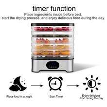 400W 5-Tier Food Dehydrator, Home Electric Food Drying Machine For Jerky, Fruit, Vegetable, Pet Treats, 72-Hour Timer With Temperature & Fan Speed Control - EU F Type Plug(220-240V) - View 4
