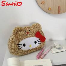 1pc Sanrio Style Leopard Cat Shaped Large Capacity Pencil Case, Makeup Bag, Student Stationery Box, Storage Box, Birthday Back To School Gift (No Clip) - Multicolor - View 8