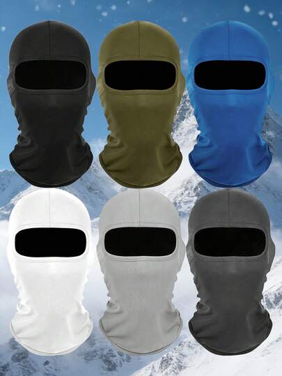 1 st/set unisex enfärgad balaklava skidmask, andningsbart snabbtorkande solskydd för ansikte och hals, lämplig för sommaraktiviteter utomhus