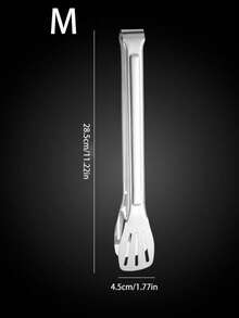 1pc Household Stainless Steel Food Clip Three-Line Hollow Polished Buffet/Baking/Kitchen Graduation/Father's Day Practical - Multicolor - View 15