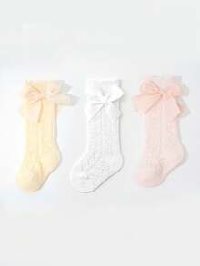 3 đôi tất bắp chân, tất nơ, tất trắng, tất học sinh, tất đa năng, tất đi học, tất công chúa, tất bốn mùa, tất lưới, tất lấp lánh, tất bắp chân dệt kim - Nhiều màu - Xem 1