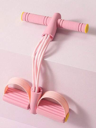 1pc Resistance Band With Foot Pedal, Multifunctional Yoga Sit-Up Assist Rope, Suitable For Men And Women, Pedal Tension Trainer Fitness, Multifunctional Home Gym Equipment, Yoga Abdominal Muscle Resistance Band, Tension Rope. Used For Leg Stretching, Sit-Up Assistance, Women Yoga Pedal Resistance Band Shoulder Opening.