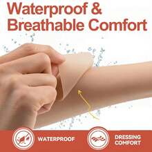 Rolo de Hidrocolóide para Cobertura de Cicatrizes - Corte sob Medida, Bandagens de Hidrocolóide Impermeáveis com Autoadesivo, Ultra Absorvente e Flexível, 5cm X 150cm - Multicolorido - Visão 7