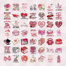 SCXXBSW 50pcs Valentine's Day Bookish Stickers, Cute Cartoon Stcikers For DIY Purposes Such As Skateboarding, Water Bottles, Laptops, And Mobile Phones - A - View 9