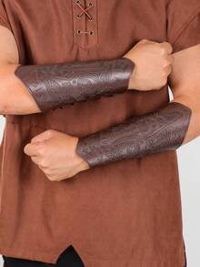 Vòng đeo tay COS thời Trung cổ dập nổi bán chạy nhất, đạo cụ sân khấu COSPLAY, bảo vệ tay hiệp sĩ, phụ kiện trang phục. - A - Xem 3