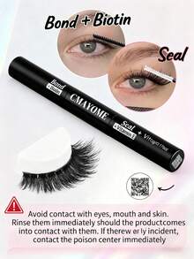 This 600-Piece D-Shaped Curled And Voluminous False Eyelash Set Includes A Beginner-Friendly Eyelash Tutorial, Thick And Voluminous DIY Segmented False Eyelashes, And Comes With Glue, Glue Remover, Tweezers, And An Eyelash Brush. - Multicolor - View 4