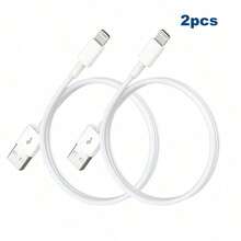 1-5pcs 3.3ft/100cm High-Speed Data Transfer & Fast Charging Cable Compatible With IPhone 14 Pro Max/14 Pro/14 Plus/14/13/12/11/XS/XR/8/7/6, IPad Series - White - View 10