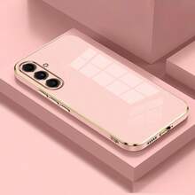 粉色 TPU 镜面效果时尚电镀反光重型防震软 TPU 保护手机壳，兼容三星 Galaxy S26-S20、A02S-A07、A11-A17/A20-A70、Note 7/8/9/10/11/12/13/14/15、A5/A3/A2/A1/9/10/12/13C/14C/15C、荣耀 MAGIC 5/6/7 LITE、Reno 系列，春季礼物 - 粉色 - 查看 5