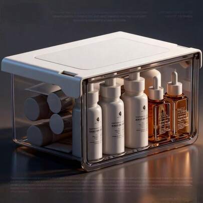 壁挂式抽屉储物盒，带抽屉，紧凑型迷你抽屉式储物盒