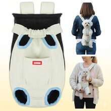Hands-Free Pet Carrier Backpack For Small Dogs And Cats Adjustable Legs Out Front Facing Pouch For Travel Hiking Walking Cat Bag - Cranberry Red - View 3