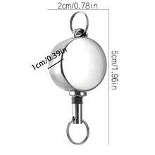 Bộ 2 móc khóa mini có thể thu gọn, dùng để đựng thẻ ID - Móc khóa chống mất trộm di động, nhiều màu, thích hợp cho chìa khóa xe, thẻ hành lý, điện thoại, ví, thẻ ID, quà tặng lý tưởng cho người đam mê hoạt động ngoài trời, người cắm trại, y tá, nhân viên văn phòng, sinh viên, người động. - C-Nhiều màu - Xem 2