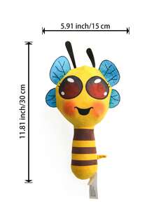 Búp bê nhồi bông hình ong đáng yêu, mắt to, màu vàng xanh, cao 30cm/11.81inch, hàng mới về, dành cho bé sơ sinh và trẻ nhỏ, chất liệu vải mềm mại, dễ thương, thích hợp làm quà tặng năm mới, Giáng sinh, sinh nhật, Ngày thiếu nhi, trang trí nhà cửa và phòng trẻ. - Màu vàng - Xem 11