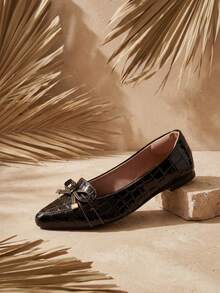 Women Flats - Black - View 2