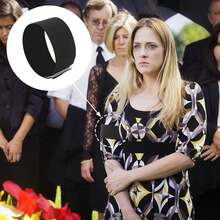 15 unidades/lote Brazalete elástico negro Brazalete Respeto Funeral Luto Equipo deportivo Fútbol - Negro - Ver 5