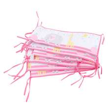 Nuevos estilos de protectores y cabeceros para cuna de bebé estampados - Rosa - Ver 8