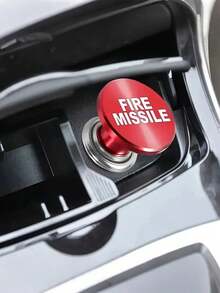 1个铝合金汽车弹出按钮点烟器插座，导弹发射按钮，通用12V电源插座仪表盘配件 - A - 查看 5