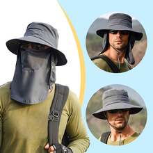 Sombrero de ala ancha transpirable con protección UV 50+ para hombre y mujer, protección solar de verano - multicolor - Ver 5