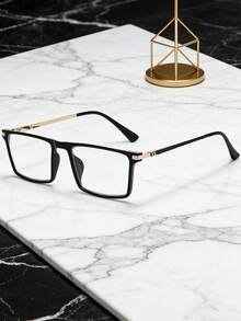 1副时尚轻便无度数眼镜，适合日常佩戴 - 無色 - 查看 6