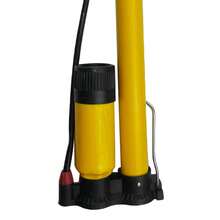 Bike Pump Universal 160psi High Pressure Manual Bike Tire Pump with Gauge Multiple Valves for Car Tires Basketball Football - Amarillo - Ver 2