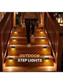 7-Character Solar Powered Pathway Lights | Warm White LED Lights Suitable For Yard, Road Decoration - Commercial Garden Landscape Decor - Seven-shaped - View 8