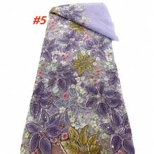 High Quality African Sequin Lace Fabric, Nigerian French Net Lace Fabric, 2026 Wedding Party Garment Sewing Material - A - View 6