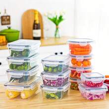 24X Clear Plastic Food Containers With Lids Microwave Freezer  Storage Boxes - Clear - View 7