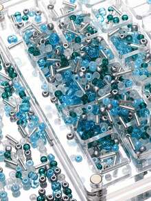 Blue Series Atmosphere Limited Edition Ins Style Glass Rice Bead Beads Scattered Beads DIY Handmade Bead Bracelet Necklace Matching - Multicolor - View 10