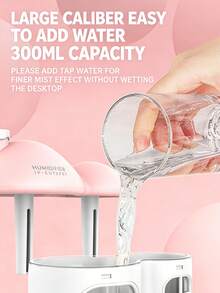 Small House Dual-Nozzle Humidifier With USB Power, Large Mist Humidifier For Desktop, Bedroom, Home Use With Night Light, Quiet Design - Little House Colorful Night Light Humidifier - View 5