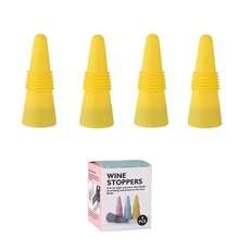 硅胶酒瓶塞，可重复使用啤酒调味瓶盖，保持葡萄酒新鲜，密封性好，适用于威士忌、红酒、香槟和啤酒 - 厨房酒吧配件 - 彩色 - 查看 20
