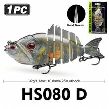 PRO BEROS Mồi câu cá Proberos 1 chiếc, nhiều khớp nối, có lưỡi câu ba ngạnh, tạo tiếng động và rung lắc kỳ diệu giúp thu hút nhiều cá cắn câu hơn, mồi câu sống động như thật dành cho cá vược, cá hồi, cá rô phi và cá tráp. - Nhiều màu - Xem 19