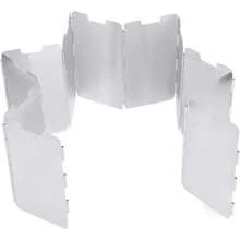 Parabrisas de Estufa de Acampar Plegable 11 Placas de Acero Inoxidable Accesorio para BBQ Cocina al Aire Libre Picnic Senderismo Mochilero - 1 - Ver 11