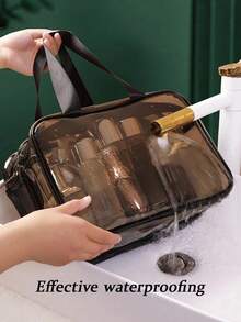 1PC Storage Bag Makeup Travel Bag Make Up[US-Based Shipping]  Brush Bag Toiletry Bag Transparent Made Of PVC Material, Hand-Held Toiletry Bag, Cosmetic Storage Bag, Beach Bag, Essential For Traveling Makeup Travel Toiletry Organizer Clear Essentials Gifts Storage Zipper Accessories Nail, Makeup Bags, Cosmetic Bag, Makeup Pouch, Bag, Vanity, Make Up Pouch Bag, Small Makeup Bag, Cosmetic Bag, Christmas Gifts, Pouch, Clutch / Small Handbag, Makeup Organizer, Pouch, Brush Holder, Mini Pouch, Large Capacity Pouch, Gifts Christmas Gifts, Gift Ideas For Women,Simple & Fashionable Makeup & Toiletry Bag With Handle, Storage Organizer,Solid Square Makeup Bag,Kitchen Essentials,Kitchen,Home Appliances,Valentine's Day,Valentines Gifts,Shoes,Travel Essential,Room Deocr,Storage,Bride Stuff,Travel Essential,Cruise Essentials,Beach Bag,Bedroom Furniture,Vacation Essentials,Makeup Bag,Home Décor,Jewelry Organzier,Kitchen Storage,Lonchera,Tissue Holder,Makeup Organzier,Key Holder,Storage Orangizer - 彩色 - 查看 7