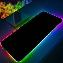 Backlight Mouse Pad S-Solid Color Gamer Desk Mat PC Computer Mini Pc XXL Anime RGB Mousepad Keyboard Gaming Accessories Mausepad - ZC-0000003061 - Xem 1