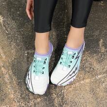 1双女士水鞋,透气速干游泳鞋,低帮户外运动赤足鞋,适合湖泊划船、海上冲浪、溪流徒步、健身房锻炼、钓鱼、潜水等活动。 - 白月色 - 查看 6