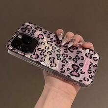 高端时尚渐变粉色豹纹苹果 17 Pro Max 手机壳，新款 15 冰川图案，14 Plus，高级风格，11/12/13/14/15/16 个性化全覆盖防摔手机壳。 - 彩色 - 查看 4