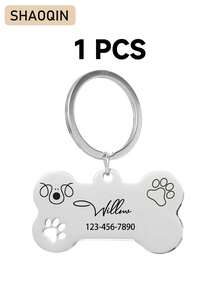 Customized Name And Phone Number Tags For Lost Pets, Including Dog And Cat Name Tags, Engraved Phone Name Tags, And Alloy Pendant Dog And Cat Collars. Perfect Pet Gifts; Highly Decorative, Engraved, Stylish, Colorful, Retro, Cute, Simple, Adorable, Unique, And Personalized. Suitable For Anniversaries And Birthdays; The Perfect Gift For Your Beloved Pet. - Multicolor - View 8