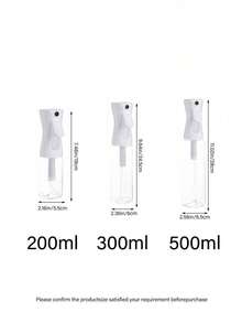 Bình xịt phun sương áp suất cao 200ml/300ml/500ml, xịt khoáng chăm sóc tóc và da mặt, bình xịt phun sương, vật dụng thiết yếu cho salon và du lịch, bình dùng trong phòng tắm. - Trong sáng - Xem 3