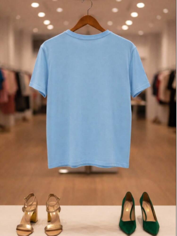 Camiseta Feminina Brasil Borboleta T-Shirt Patriota Bandeira Política - Azul bebê - Visão 7