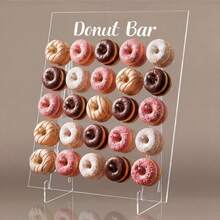 透明甜甜圈展示架 - 适用于甜品桌甜甜圈展示、派对甜甜圈支架、甜甜圈展示装置、贝果展示架、派对贝果支架 - 均碼 - 查看 1