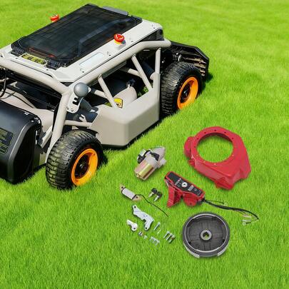 SanBouSi Electric Start Kit Starter Motor Ignition Switch FlyWheel Fan Cover Fit  GX160 5.5HP GX200 6.5HP 4 Stroke Engine