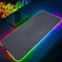 Backlight Mouse Pad S-Solid Color Gamer Desk Mat PC Computer Mini Pc XXL Anime RGB Mousepad Keyboard Gaming Accessories Mausepad - ZC-0000003061 - Xem 8