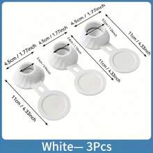 3pcs Anti-Leakage Inverted Bottle Caps - Shower Gel/Shampoo Anti-Leakage Small Tool | One-Click Buckle Design | Bathroom Liquid Residue Collector | Bathroom Bottle No-Replacement Solution - Multicolor - View 4